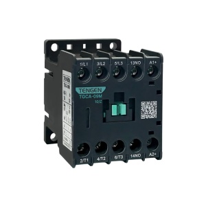 Мини-контактор TGCA-09M10/Z220VDC, 3P, 9A/(20A по AC-1), 4kW(400VAC), 220VDC, 1NO фото