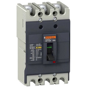 Выключатель автоматический EZC100, 3P, 25A, 415VAC, 18kA, Ii=(10_15)*In, TM-D, термомагнитный, фиксированный фото