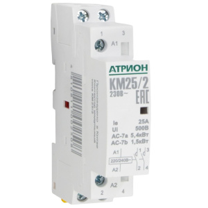 Контактор KM25/20, 2NO, 25A, 230VAC, механическая индикация, 1M фото