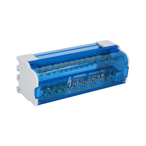 Шина нулевая в корпусе на Din-рейку ШНК 2х15 L+PEN 125А фото