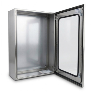 Корпус из нержавеющей стали NOVA-S, прозрачная дверь, AISI 304, 800х600х250 мм, IP66 фото