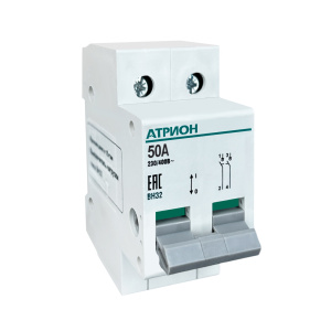 Выключатель нагрузки BH32, 2P, 50A, 2M фото