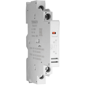 Блок-контакт вспом. и аварийный TGD1-FA-0101, авар. 1NC, мгнов. вспом. 1NC, монтаж слева, для TGD1-32 фото