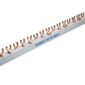 Шина соединительная C45-3P U тип, 100А фото