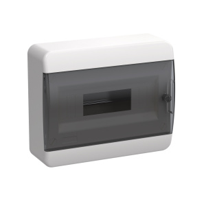 TEKFOR Корпус пластиковый ЩРН-П-12 IP41 черн.прозр.дверь IEK фото