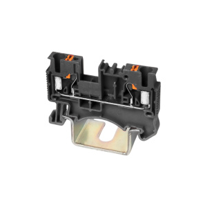 Клемма проходная, push-in DS2.5-01P-13-00Z(H), 24A, 800V, 2 присоед., 2.5(0,2_4)mm², черная фото