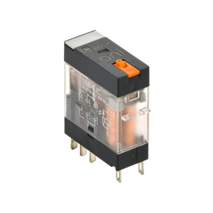 Миниатюрное промышленное реле OGR-1-2C-AC220V-L-B, 2CO, 8A(250VАС/30VDC), 220VAC, кнопка тест, LED фото