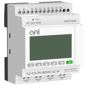 ПЛК 410 Модуль ЦПУ 8 DI 4 RO 220В AC с Ethernet портом с экраном ONI фото
