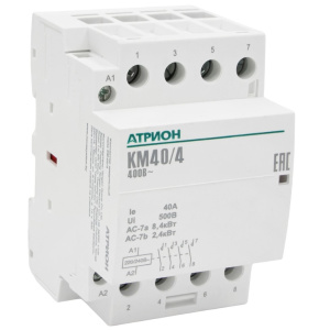 Контактор KM40/40, 4NO, 40A, 220_240VAC, механическая индикация, 3M фото