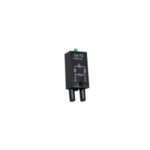Модуль индикации и защиты LM-FO-G, 6_24VAC/DC, зелёный светодиод (для DC: А1+, А2-) + Варистор  фото
