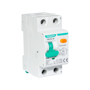 Выключатель автоматический дифф. TGB1NL-40, 1P+N, 20A, хар-ка C, 6kA, 30mA, тип AC, 2M фото