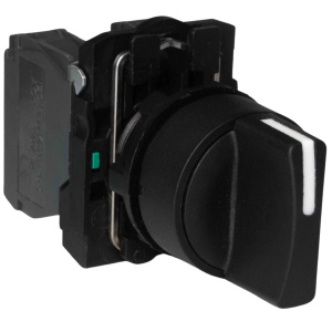 Переключатель LA37-B5D320P, тип 1-0-2, 2NO, 3A(240VAC), черная рукоятка, фронт IP66 фото
