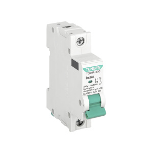 Выключатель автоматический TGBMA-63, 1P, 6A, хар-ка C, 6kA, 1M, без теплового расцепителя фото