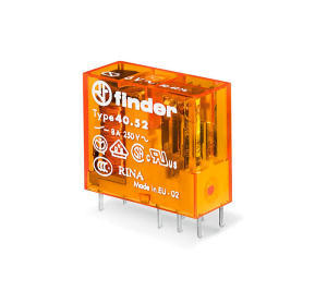 Миниатюрное реле 40.52.8.230.0000, 2CO, 8A(250VAC/30VDC), 230VAC фото