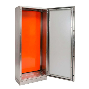Корпус напольный цельносварной из нержавеющей стали AISI 304 2000х1200х600 IP55 с цоколем 100мм фото