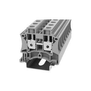 Клемма проходная, винтовая DC10-01P-11-00Z(H), 57A, 1000V, 2 присоед., 10(0,5_10)mm², серая фото