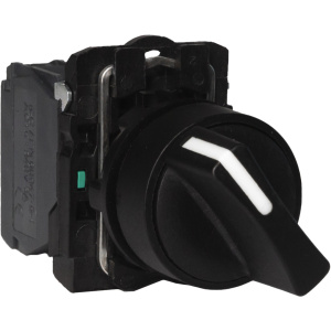 Переключатель LA37-B5D211P, тип 1-2, 1NO+1NC, 3A(240VAC), черная рукоятка, фронт IP66 фото