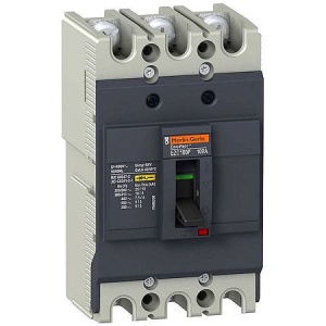 Выключатель автоматический EZC100, 3P, 25A, 3P, 415VAC, 10kA, Ii=(10_15)*In, TM-D, термомагнитный, фиксированный фото