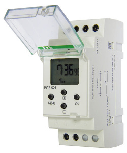 Реле времени PCZ-521 одноканальное 24-264В AC/DC 16А 1NO/NC IP20 фото
