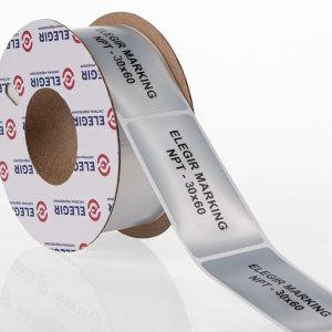 Маркировочная наклейка NPT-30х60 металлизирован. (уп. 400 шт.) фото