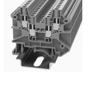 Клемма проходная, винтовая DC2.5-QU-01P-11-00Z(H), 24A, 500V, 4 присоед., 2.5(0,2_4)mm², серая фото