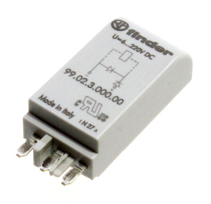 Модуль защиты 99.02.3.000.00, диод (+А1, стандартная полярность), 6…220VDC фото