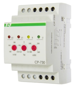 Реле контроля напряжения CP-730 3х400/230+N 8А 1NO/NC IP20 фото