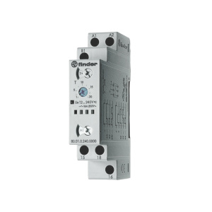 Модульный таймер 80.01.0.240.0000, 1CO, 16A(250VAC/30VDC), 12_240VAC/DC, 0.1c_24ч, 6 функций (Al, DI, SW, BE, CE, DE)  фото