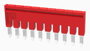 Перемычка DFB10-3.5-16-00Z(H) на 10 полюсов, красная, изолированная, для клемм серии DS1.5 фото
