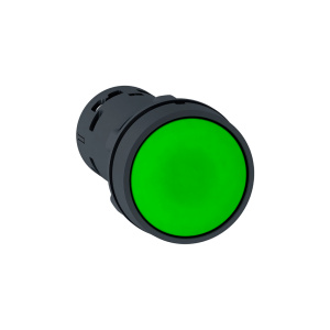 КНОПКА 22ММ ЗЕЛЕНАЯ С ВОЗВРАТОМ НО + НЗ XB7NA35 фото