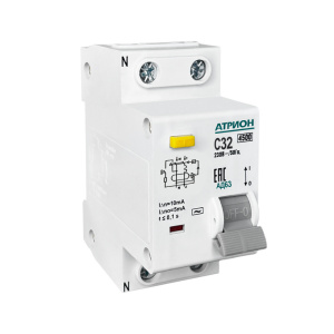 Выключатель автоматический дифф. АД63, 1P+N, 63A, хар-ка C, 4.5kA, 30mA, тип AC, 2M фото