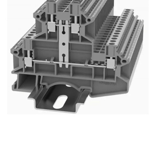 Клемма проходная 2-х уровневая, винтовая DCKKB2.5-PV-01P-11-00Z(H), 22A, 500V, 2.5(0,5_4)mm², серая фото