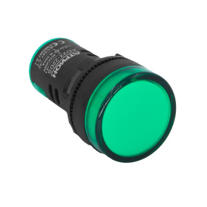 Лампа сигнальная AD22-220AC/DC-g зеленая, светодиодная, АС/DC 220 фото