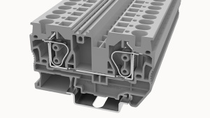 Клемма проходная, пружинная STB6-01P-11-00Z(H), 41A, 1000V, 2 присоед., 6(0,2_10)mm², серая фото