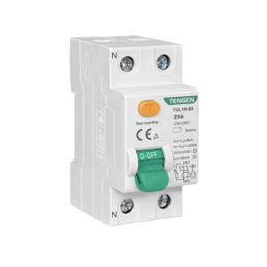 УЗО TGL1N-80H, 2P, 25A, 10kA, 30mA, тип AC, 2M фото