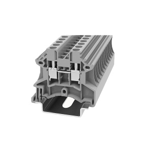 Клемма проходная, винтовая DC4-01P-11-00Z(H), 32A, 1000V, 2 присоед., 4(0,5_6)mm², серая фото