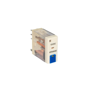 Миниатюрное реле 157F-2CO-012LT, 2CO, 8A(250VАС/30VDC), 12VDC, механический индикатор, кнопка тест, LED фото