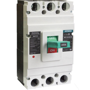 Выключатель автоматический BA57-39-400, 400A, 3P, 400VAC, 50kA, Ii=10*In, термомагнитный, фиксированный фото