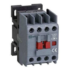 Контактор КМ-102-012А-024В-10, 3P, 12A/(20A по AC-1), 5.5kW(400VAC), 24VAC, 1NO фото