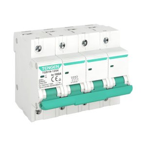 Выключатель автоматический TGB1N-125H, 4P, 100A, хар-ка С, 10kA, 6M фото
