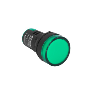 Лампа сигнальная AD22-22DS зеленая, АС/DC 24 фото