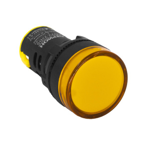 Лампа сигнальная AD22-220AC/DC-y желтая, светодиодная, АС/DC 220 фото