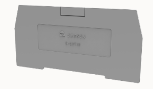 Пластина торцевая D-DCTK6-01P-11-00Z(H)  для клемм серии DCTK6 фото