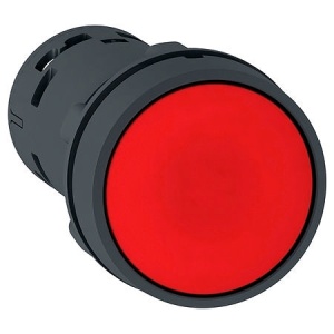 Кнопка XB7, 1NС, красная, моноблок, фронт IP65 фото