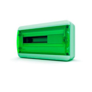 Пластиковый распределительный щит BNZ 65-18-1 Tekfor Белый/Зеленый фото