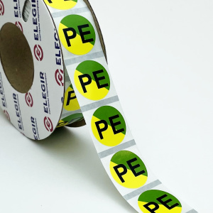 Маркировочная наклейка круглая NPP-20-YG, желто-зеленая (уп. 1400 шт.) фото