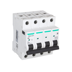 Выключатель автоматический TGB3-63H, 4P, 8A, хар-ка B, 10kA, 4M фото