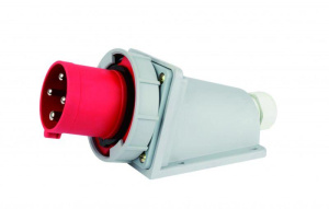 Вилка стационарная 3Р+РЕ 32А 380В IP67 ВС-103 DEKraft 26168DEK фото