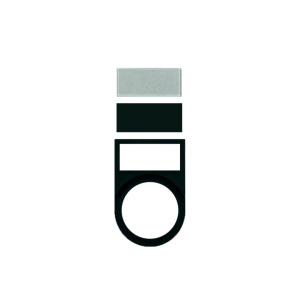 Держатель маркировки AX22-110, пластик, без шильдика, 25х11мм фото