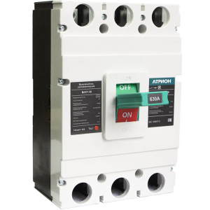 Выключатель автоматический BA57-39-630, 400A, 3P, 400VAC, 50kA, Ii=10*In, термомагнитный, фиксированный фото